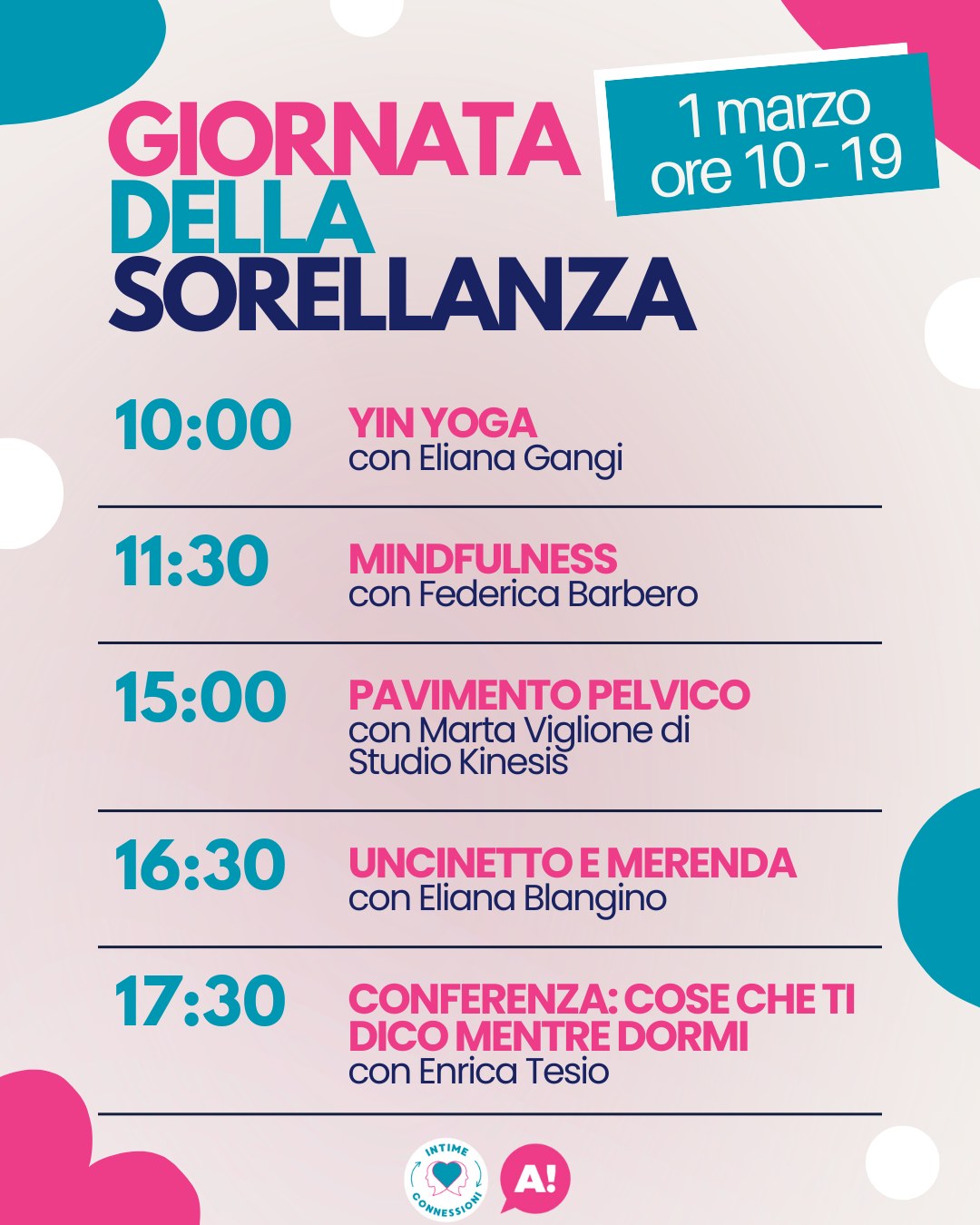 Festival Intime Connessioni - "Giornata della Sorellanza"
