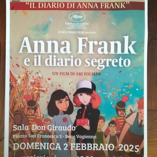 Proiezione film "Anna Frank e il diario segreto"