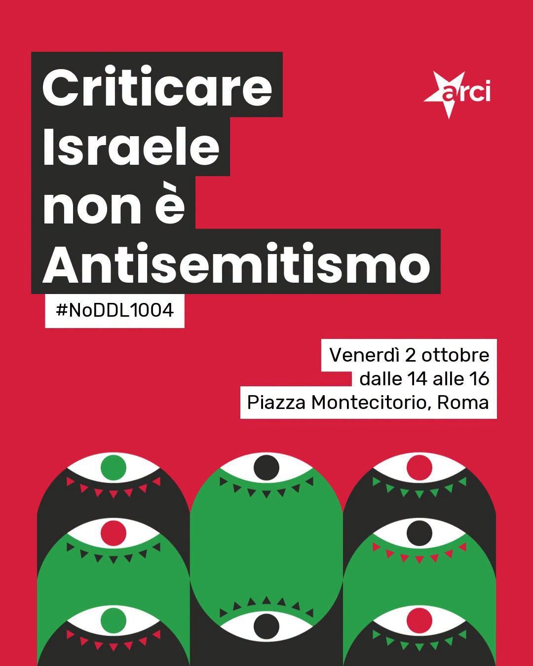 Contro l’antisemitismo. Contro ogni bavaglio. Per la libertà di espressione.