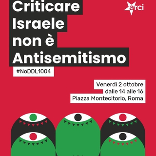 Contro l’antisemitismo. Contro ogni bavaglio. Per la libertà di espressione.