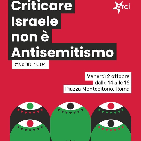 Contro l’antisemitismo. Contro ogni bavaglio. Per la libertà di espressione.