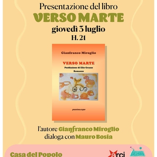 Presentazione del libro "Verso Marte" di Gianfranco Miroglio