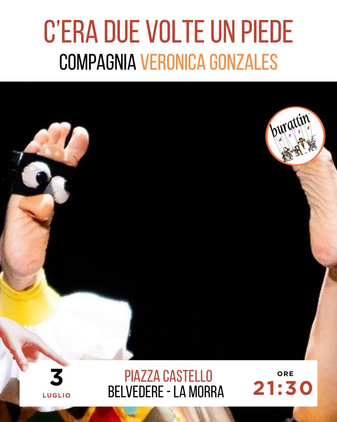 Spettacolo "C'ERA DUE VOLTE UN PIEDE" con Veronica Gonzales