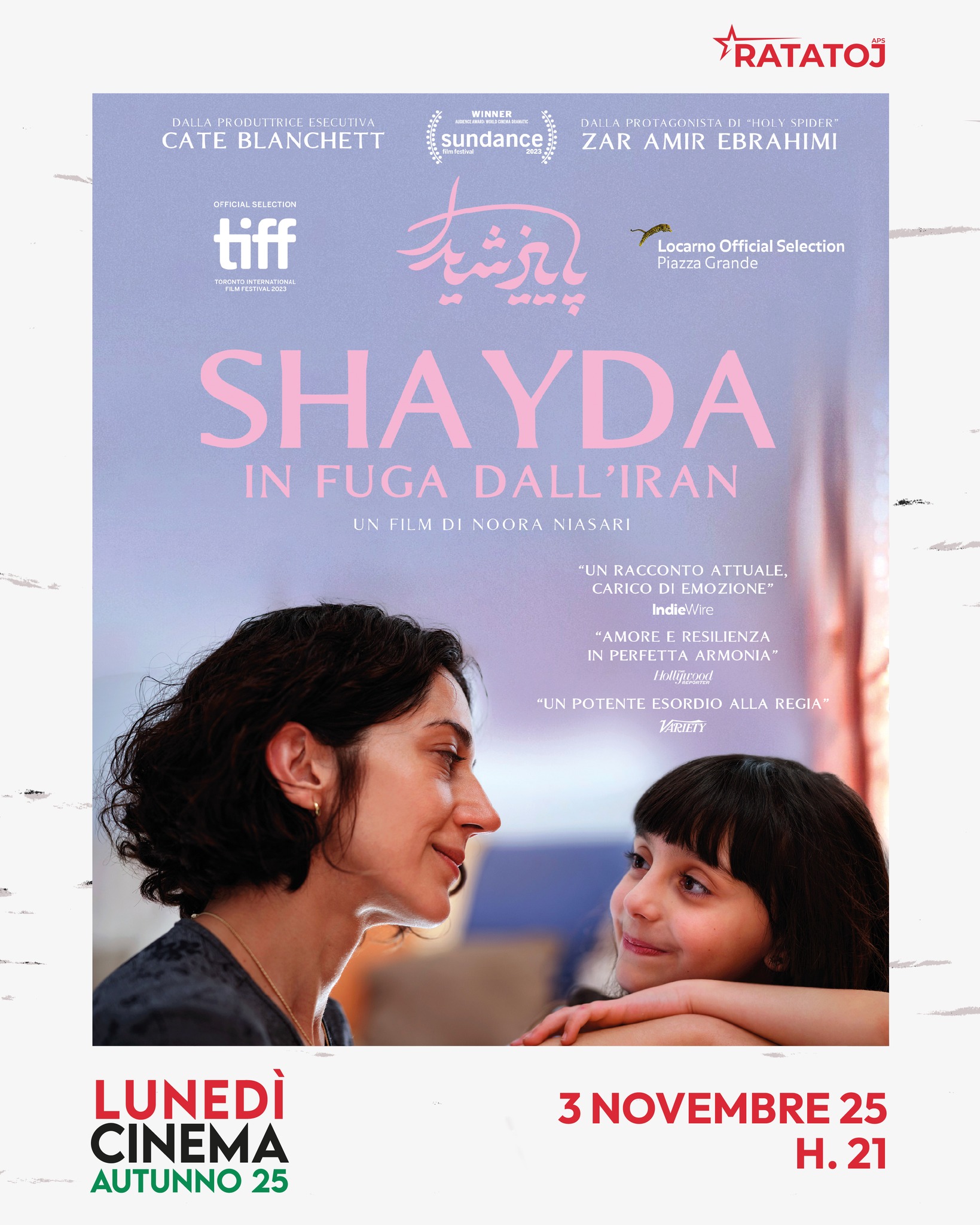 Proiezione del film SHAYDA (2023) di Noora Niasari - Stagione LUNEDÍCINEMA