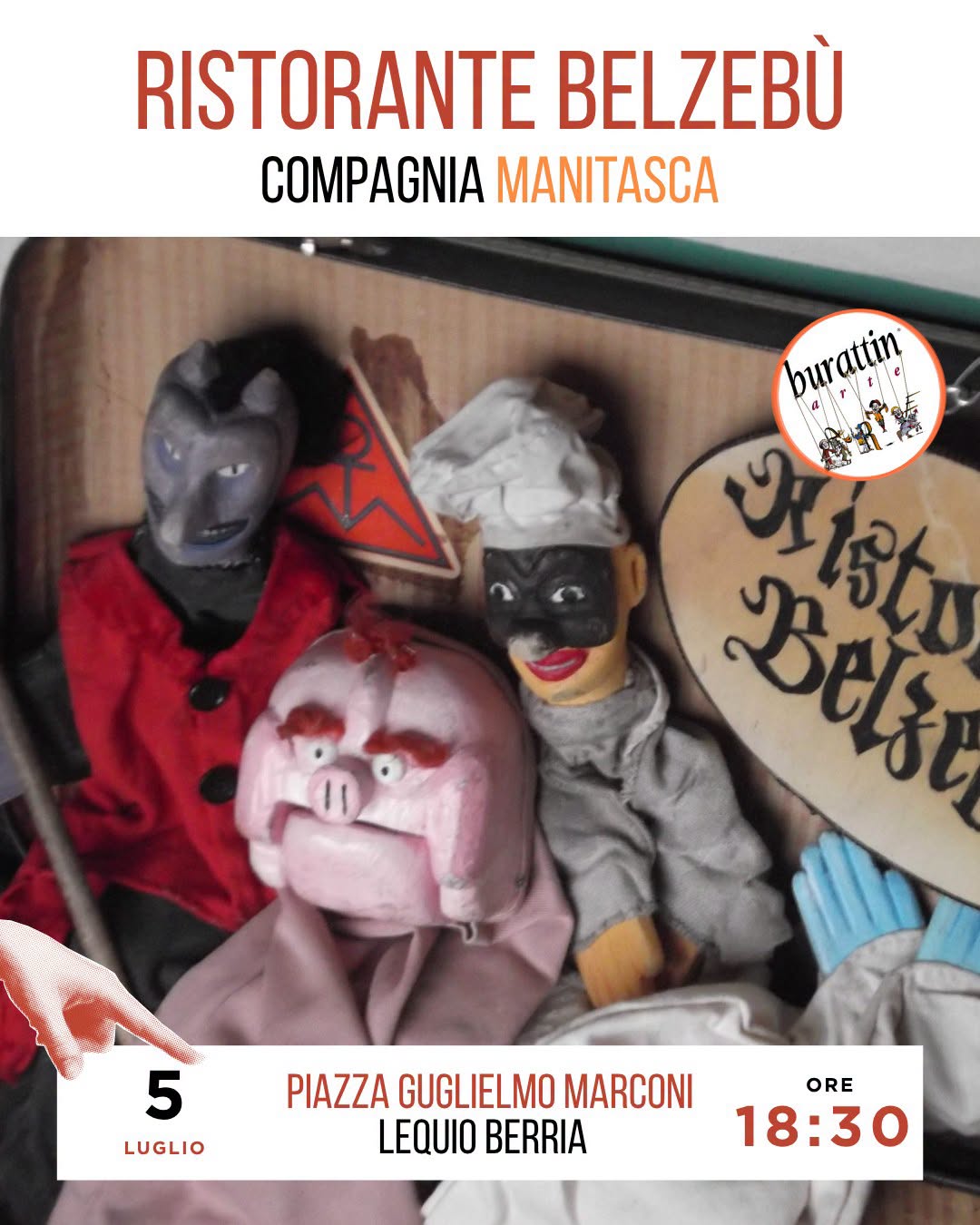 Spettacolo "RISTORANTE BELZEBU'" con la Compagnia MANINTASCA