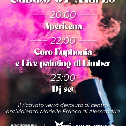 Apericena | Coro Euphonia | Live Painting di Limber | Dj Set
