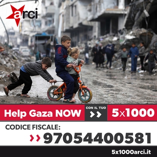 Help Gaza Now con il tuo 5×1000!