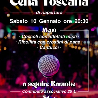 Cena Toscana e Karaoke alla Casa del Popolo