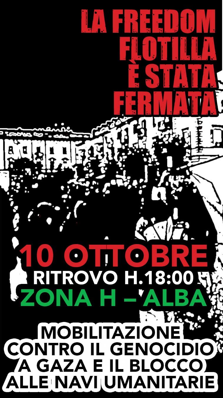 Solidarietà al coordinamento ProPal di Alba!