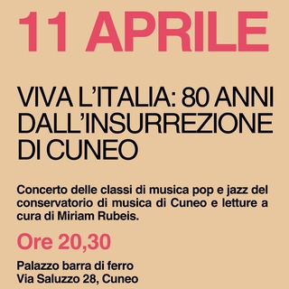 VIVA L'ITALIA | Resistenze Cuneo Antifascista Aprile 2025