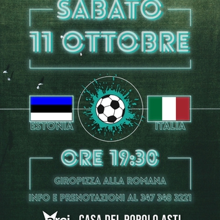 Proiezione della partita Estonia - Italia