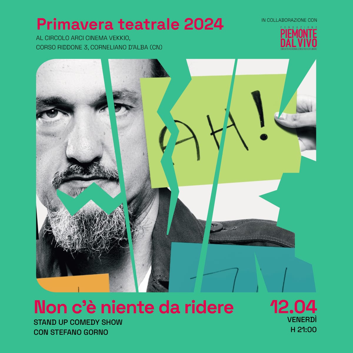 Stefano Gorno nello spettacolo "Non c'è niente da ridere" - Rassegna Primavera Teatrale