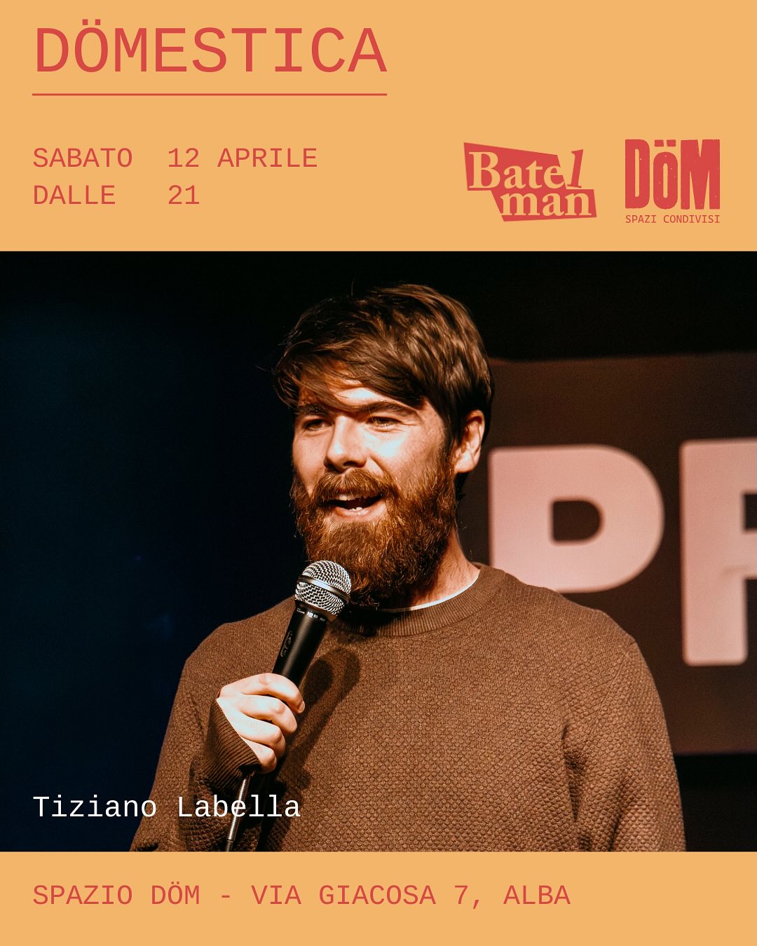 Stand up comedy con Tiziano Labella | DÖMESTICA