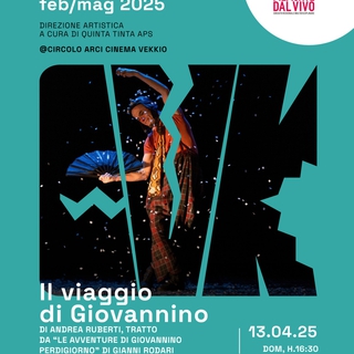 Spettacolo teatrale “Il viaggio di Giovannino” di Andrea Ruberti in collaborazione con Fondazione Piemonte dal Vivo
