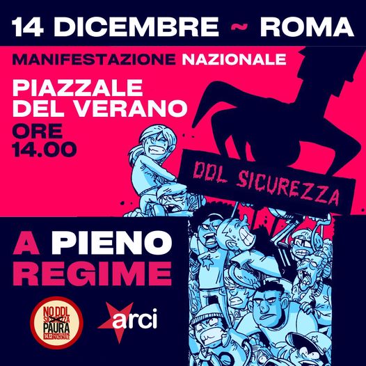 14 dicembre: tuttɜ in piazza contro il #DDLSicurezza!