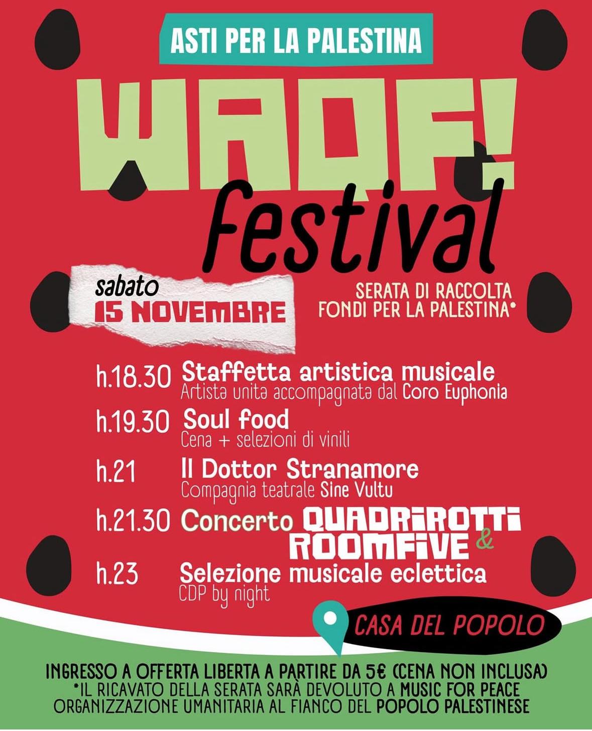 Asti per la Palestina: WAQF! Festival