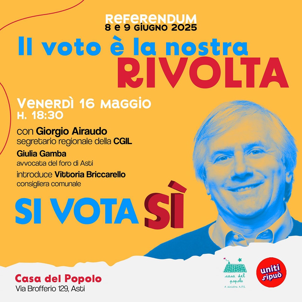 SI VOTA SI - IL VOTO È LA NOSTRA RIVOLTA