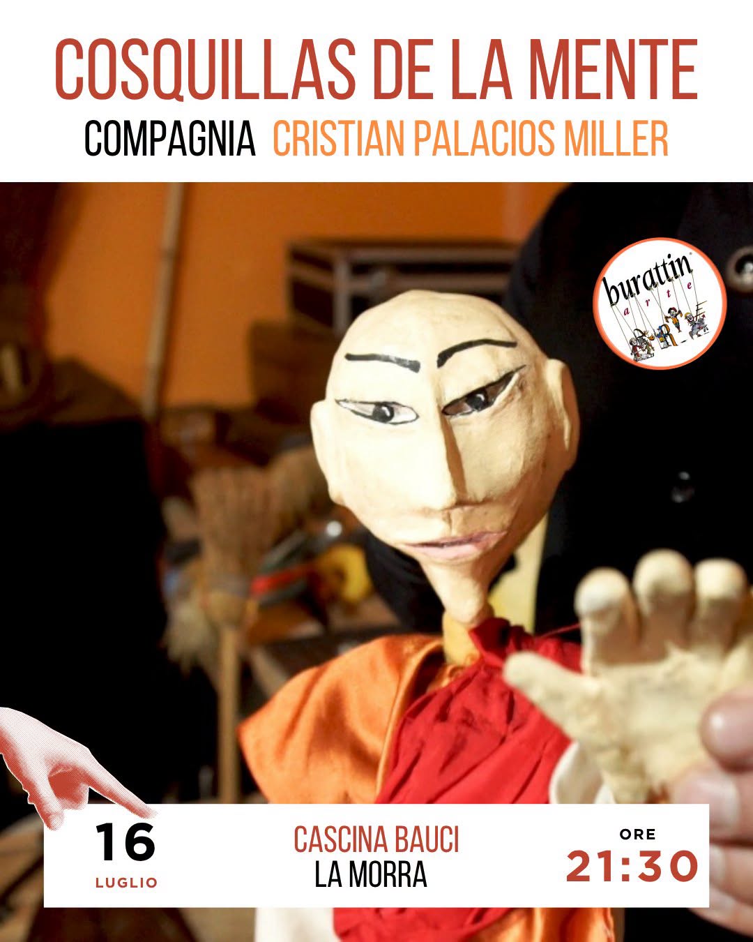Spettacolo "COSQUILLAS DE LA MENTE" con la Compagnia CRISTIAN PALACIOS MILLER