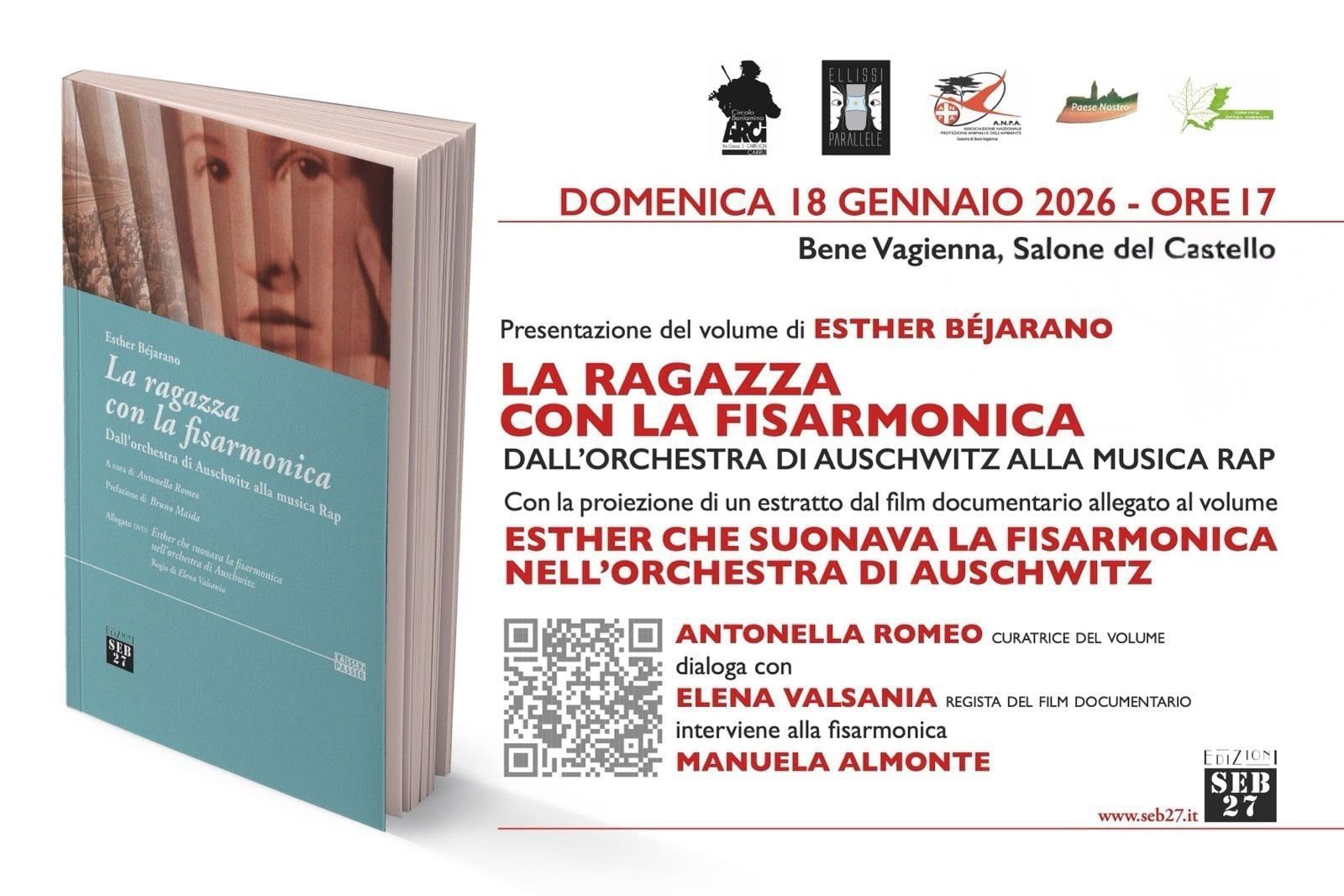 Presentazione del libro "La Ragazza con la Fisarmonica" di Esther Béjarano