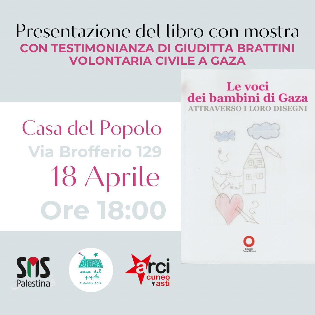  Presentazione del libro “Le voci dei bambini di Gaza attraverso i loro disegni”