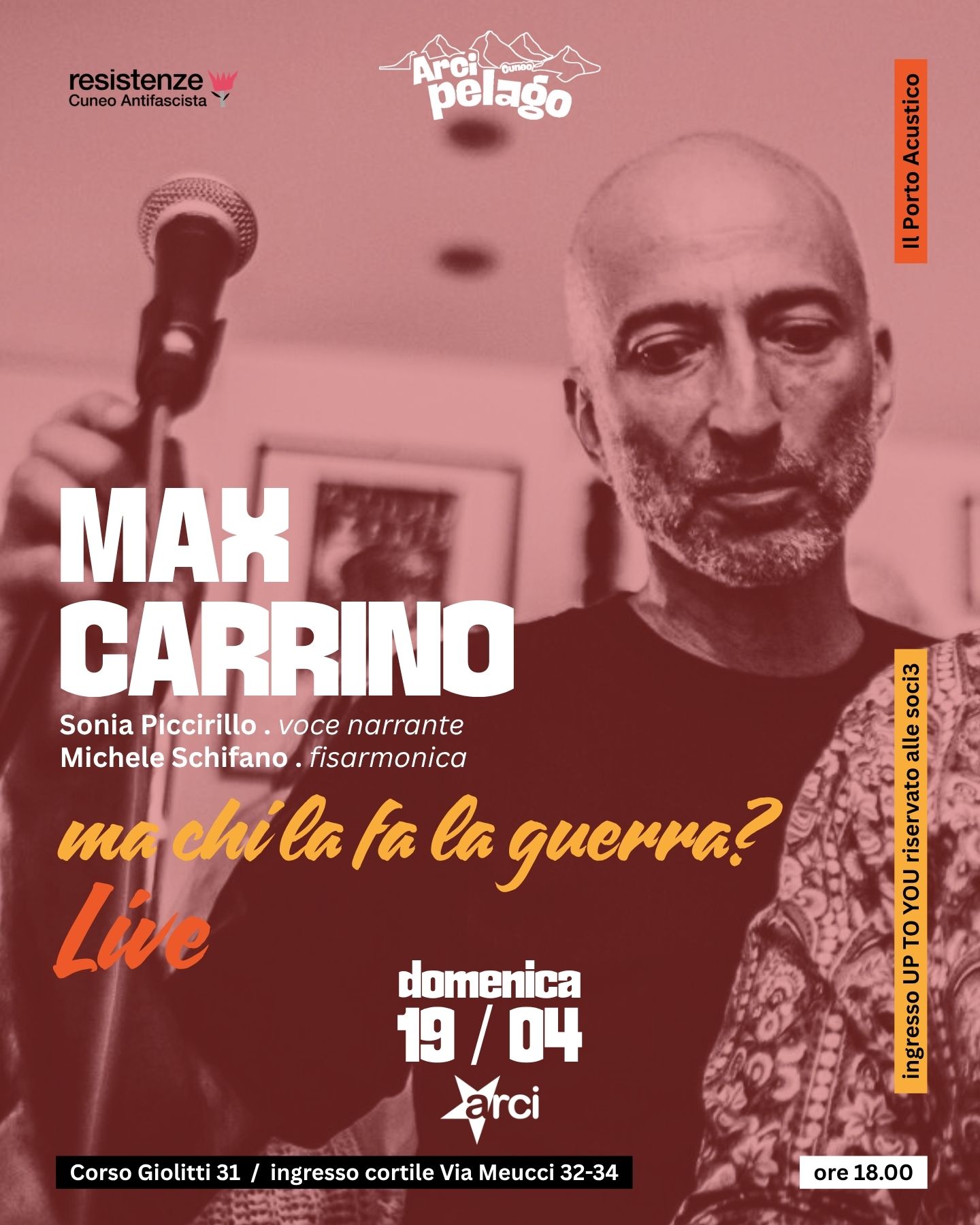 MAX CARRINO con “ma chi la fa la guerra?” 