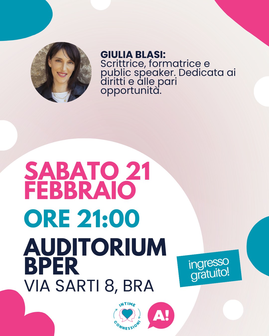 Festival Intime Connessioni - "Fare gli Adulti" con Giulia Blasi