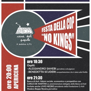 Festa della Casa del Popolo 2026: NO KINGS Edition - 21 giugno