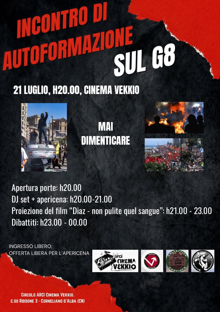 Incontro di Autoformazione sul G8