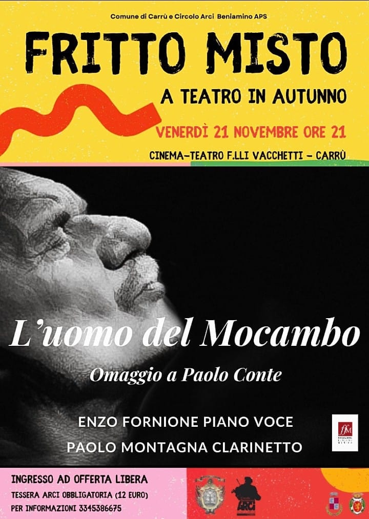 Spettacolo Teatrale "L'uomo del Mocambo" con ENZO FORNIONE e PAOLO MONTAGNA - Rassegna "FRITTO MISTO - A Teatro in Autunno"