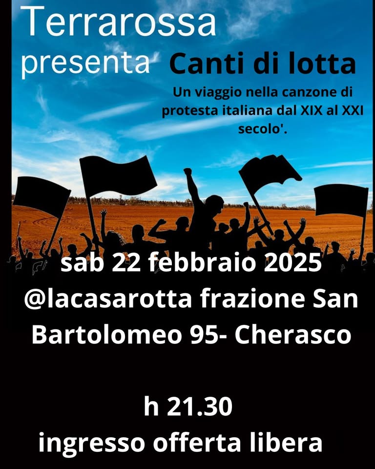 Terrarossa - canti di lotta - un viaggio nella canzone di protesta italiana dal XIX al XXI secolo