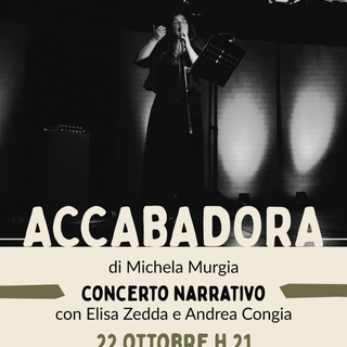 Concerto narrativo dedicato ad Accabadora di Michela Murgia con Elisa Zedda e Andrea Congia
