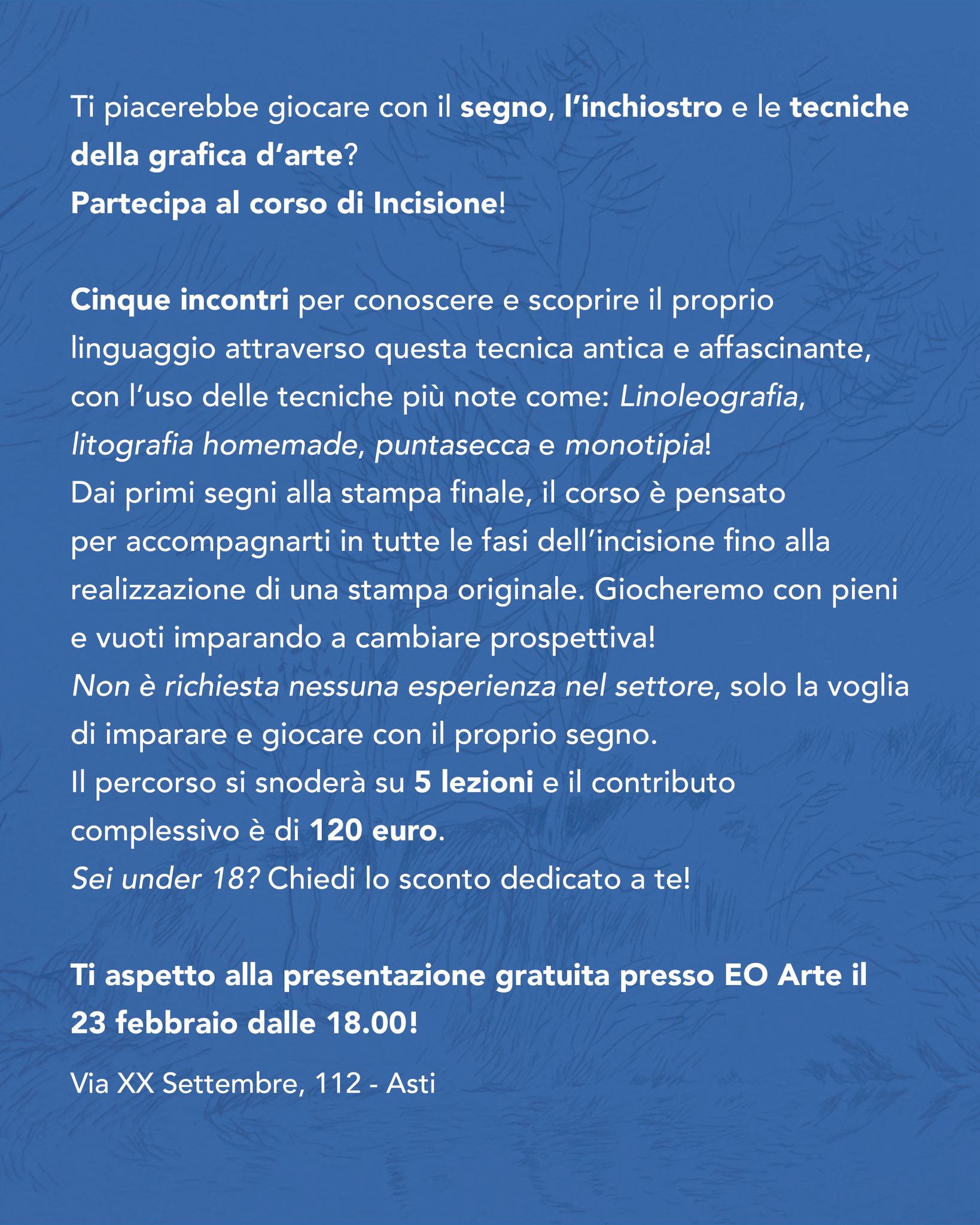 CORSO DI INCISIONE 2026