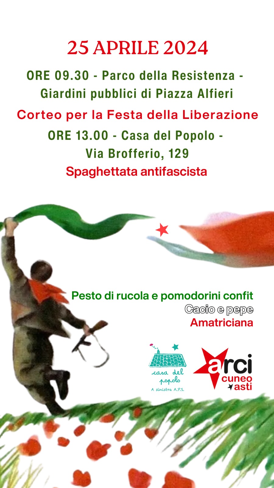 Corteo e Spaghettata Antifascista per la Festa della Liberazione - Asti