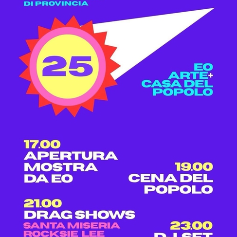 CENA DEL POPOLO - Queer è Ora. La sagra queer di provincia