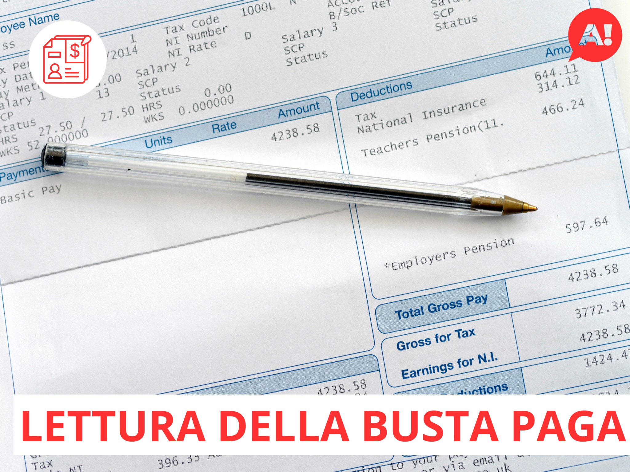 Corso sulla lettura della busta paga