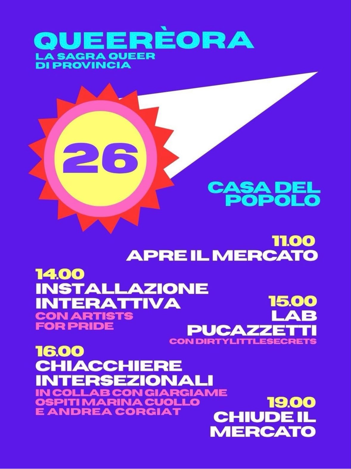MERCATO QUEER - Queer è Ora. La sagra queer di provincia