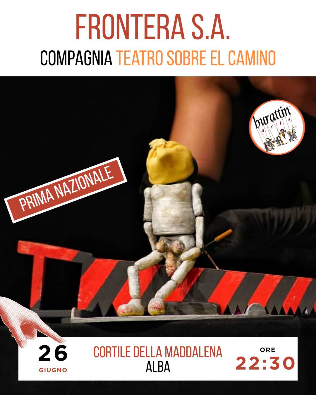 Spettacolo "FRONTERA S.A." della Compagnia Teatro Sobre El Camino