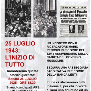  25 luglio 1943: l’inizio di tutto