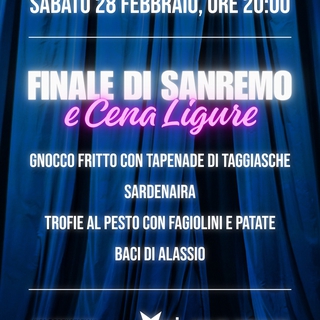 Proiezione Finale di Sanremo e Cena Ligure