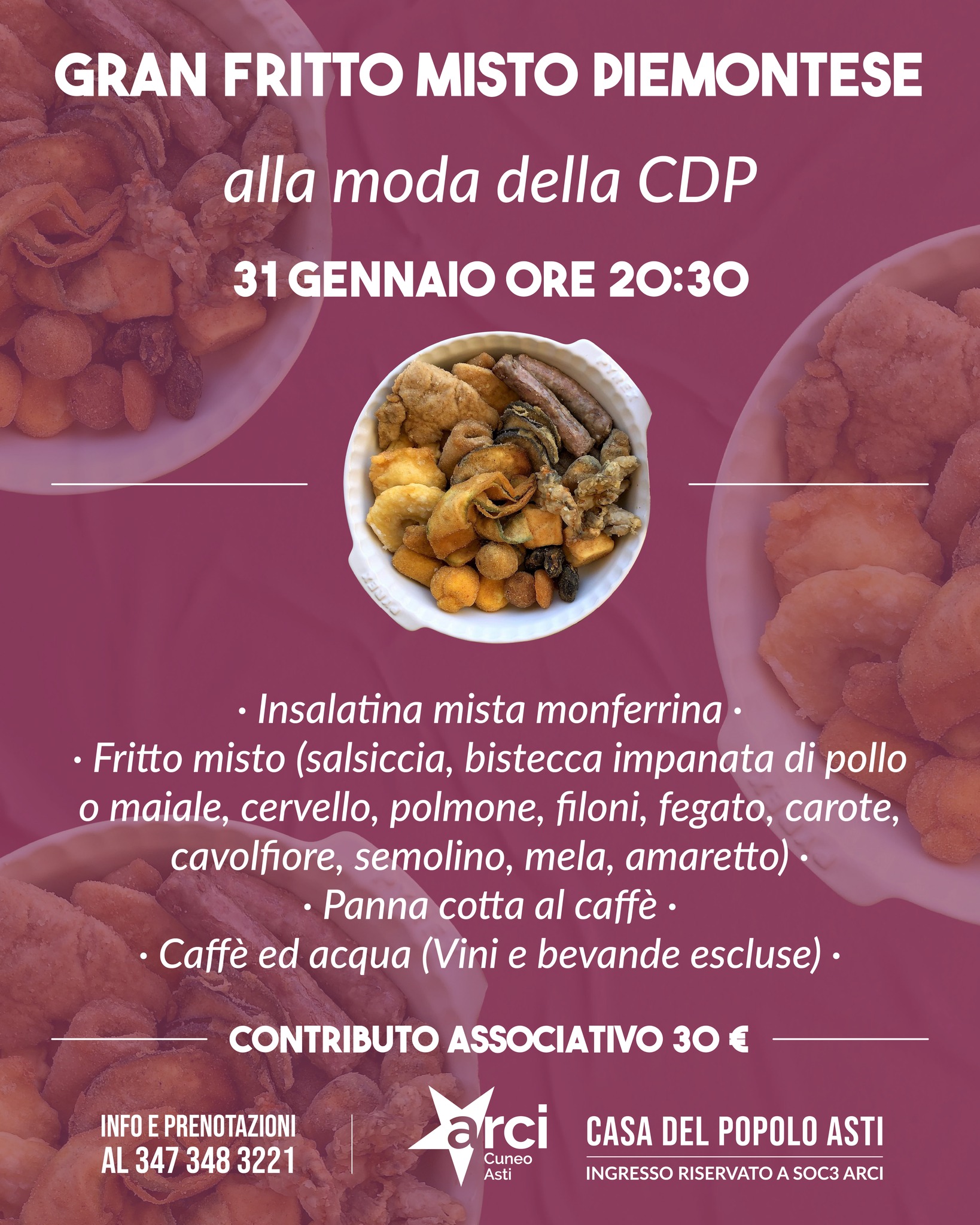 Gran Fritto Misto piemontese alla moda della CDP