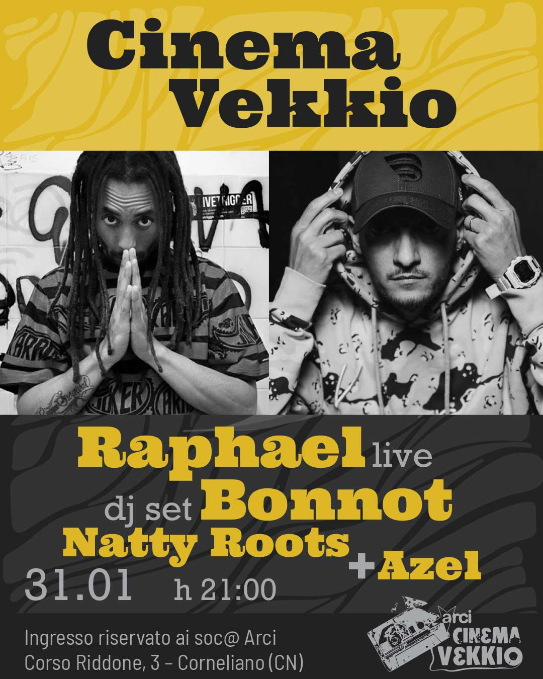 Live RAPHAEL + Dj Set BONNOT | NATTY ROOTS | AZEL