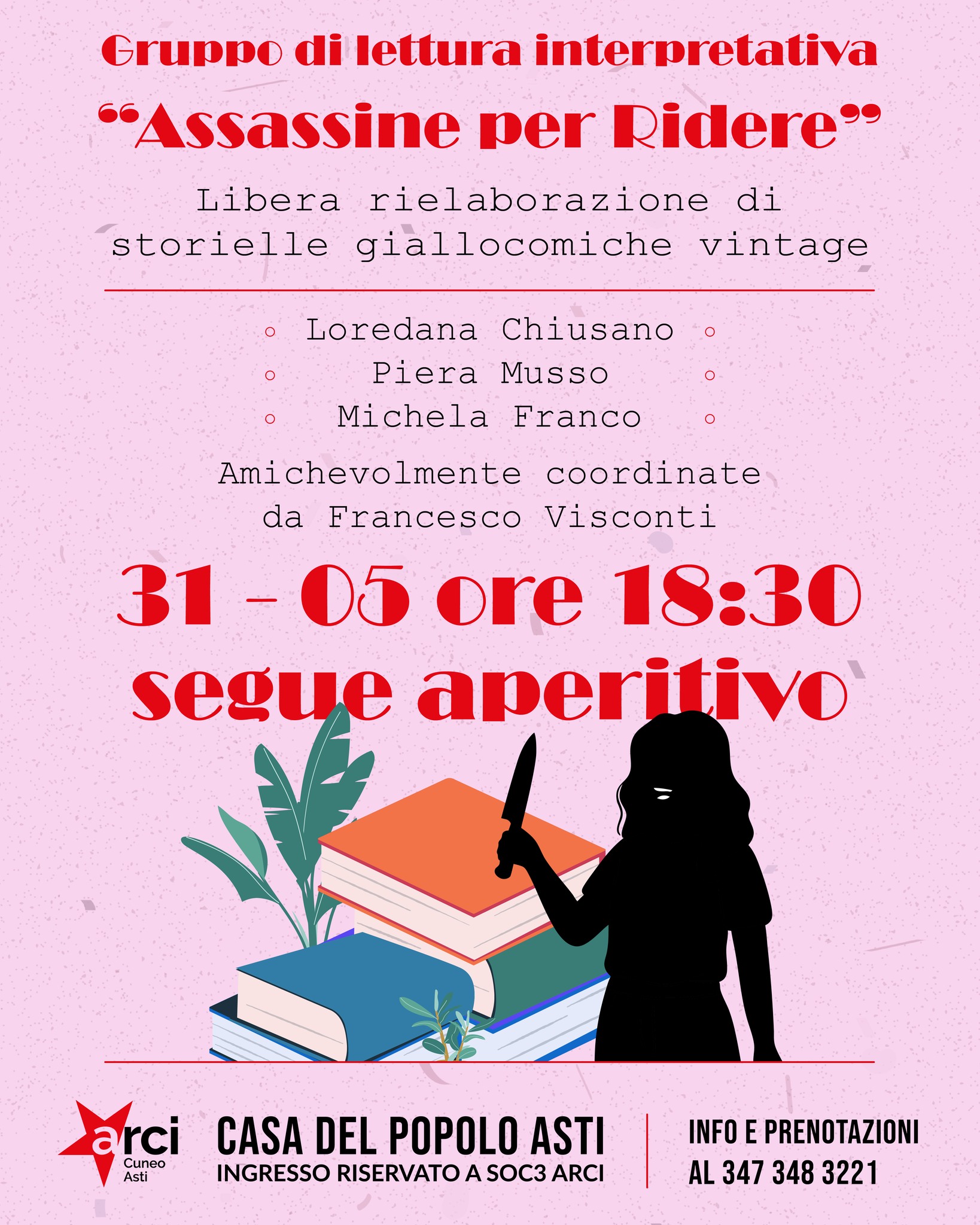 Gruppo di Lettura Interpretativa: ''ASSASSINE PER RIDERE''