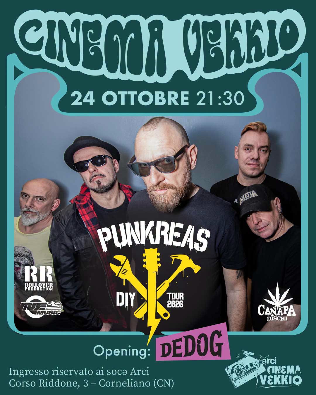 Concerto PUNKREAS | DIY TOUR 2026 - Opening DeDog