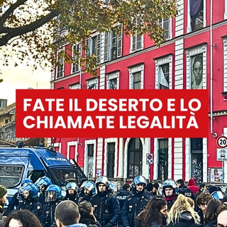 Fate il deserto e lo chiamate legalità - Gli spazi sociali non si toccano