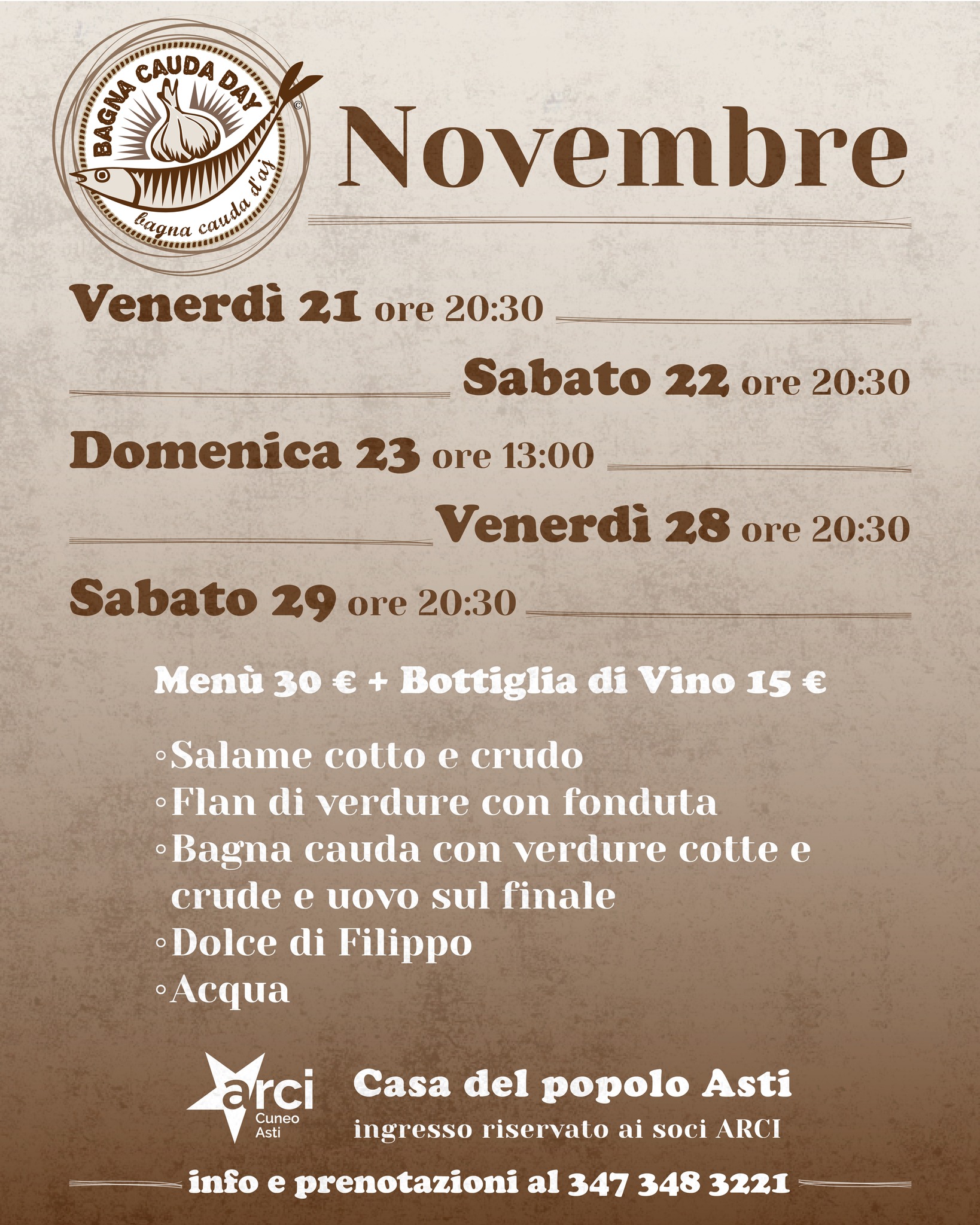 Bagna Cauda Day - Casa del Popolo Asti