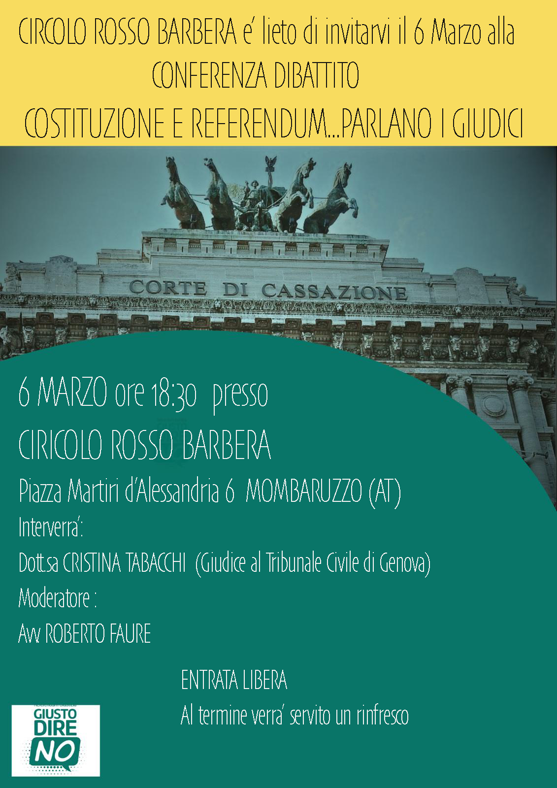 Conferenza "Costituzione e Referendum ... Parlano i Giudici"