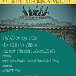 Conferenza "Costituzione e Referendum ... Parlano i Giudici"