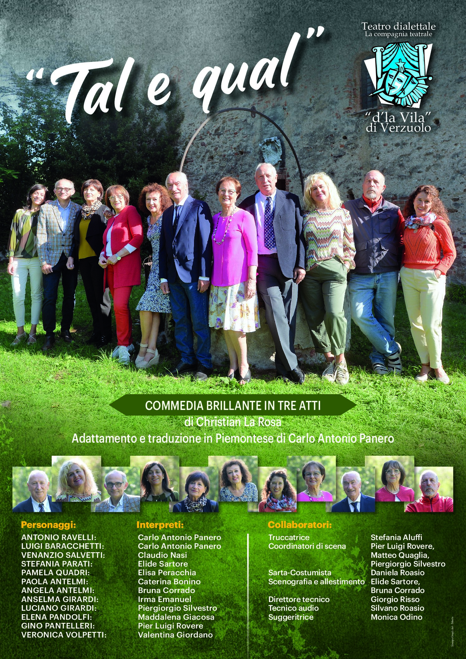 Spettacolo Teatrale Dialettale "TAL E QUAL" - Compagnia teatrale “d’la Vila” di Verzuolo