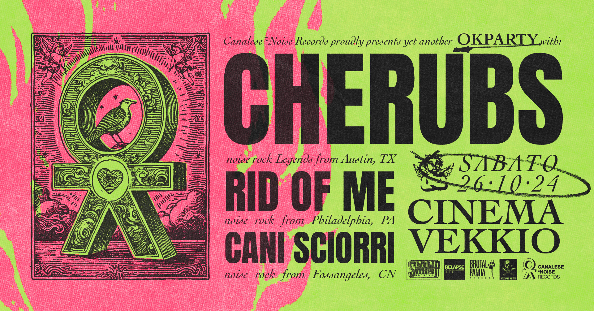 Ok Party | Live Cherubs - Rid Of Me - Cani Sciorrì