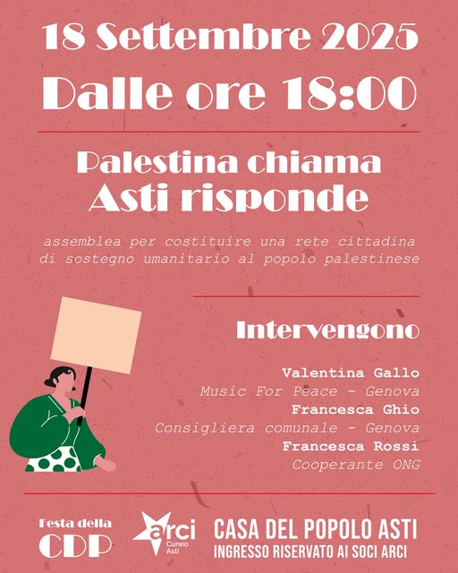 Festa CASA DEL POPOLO ASTI - 1 Giorno